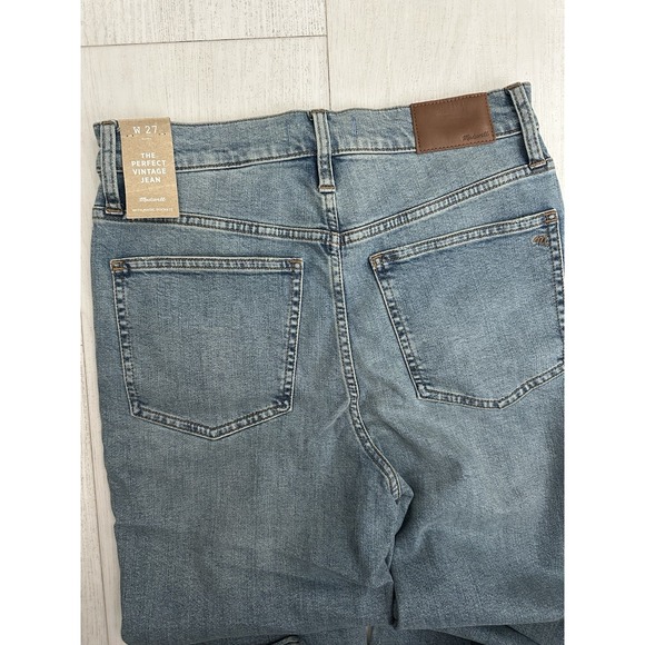 NWT Madewell The Perfect Vintage Jean Sz 27 Blue Hoyne Wash Tapered Jeans - Picture 6 of 7